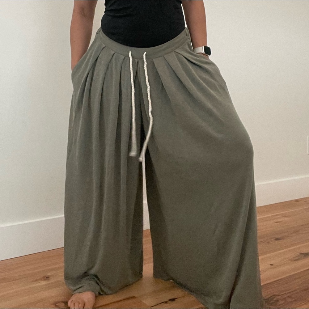 Free People harem Bohemian Wide leg Modal Pants small